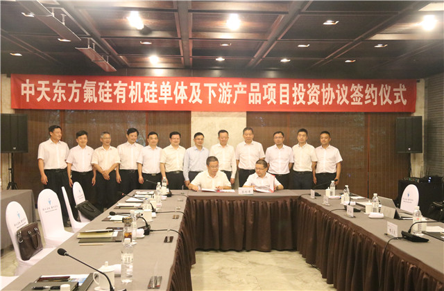 银娱优越会东方氟硅有机硅单体及下游产品项目投资协议正式签约