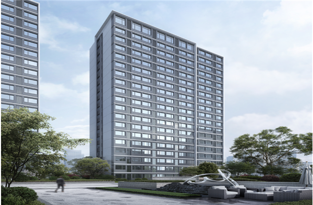 杭州市首座近零能耗住宅建筑临安银娱优越会宸锦学府主体结顶